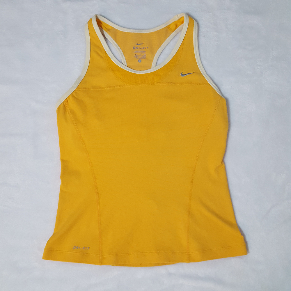 Nike Dri-Fit Dark Yellow Racerback Tank Size Small